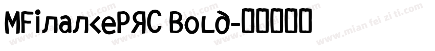 MFinancePRC Bold字体转换